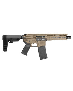 Diamondback Firearms Carbon DB-15 5.56 NATO Semi-Auto Pistol - Flat Dark Earth | 7" Threaded Barrel | SBA3 Arm Brace | 1x30rd Mag