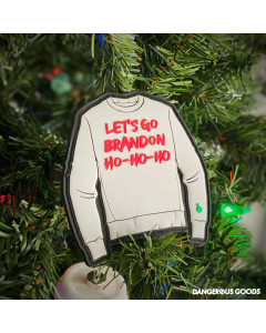 Dangerous Goods "Let's Go Brandon" Die Hard Christmas Sweater Morale Patch
