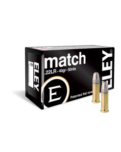 ELEY Ammo Match Grade .22LR 40gr EPS 50rd Box
