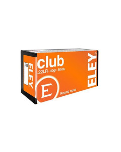 Eley Club Ammunition 22LR 40gr Lead Round Nose 50RD Box