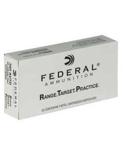Federal Range & Target 380 ACP 95gr FMJ 50rd Box