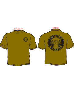 I Love Guns and Titties T-Shirt | Tan and Black