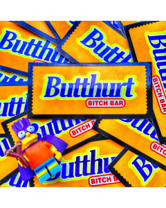 Butthurt Bitch Bar Butter Finger Sticker
