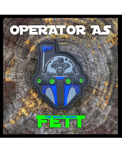 "OPERATOR AS FETT" TACTICAL NVG NIGHT VISION PVC MORALE PATCH