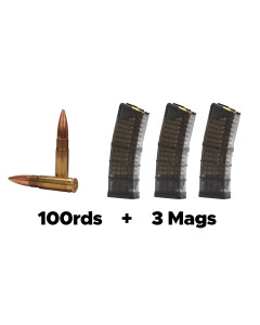 Insurgent 300AAC Blackout 220gr Nosler Sub Sonic w/ 3 Free Lancer Magazines