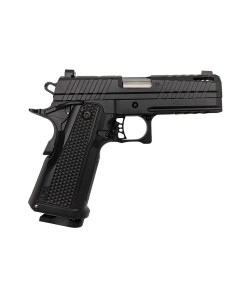 LFA Apollo 11 Compact Pistol - 9mm | Black |Aluminum Grip | 4.1" Ported | 1x17rd Mag