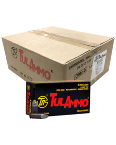 TulAmmo Steel Case 9mm 115 Grain Full Metal Jacket 1000 Rounds (Case)