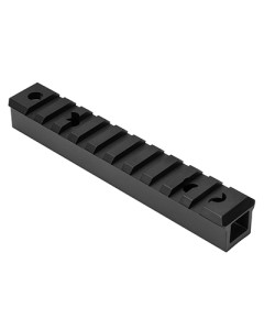 Ruger 10/22 See Through Receiver Picatinny Rail Tall - Black