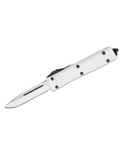 Microtech Deep Engraved Stormtrooper Ultratech Auto OTF 3.46" White Drop Point Plain Blade