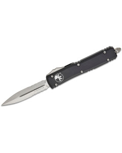 Microtech Ultratech Auto OTF 3.46" Satin Double Combo Edge Dagger Blade