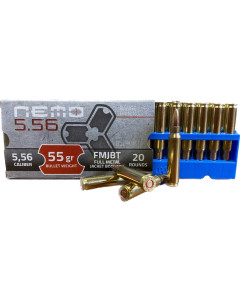 Nemo Arms Branded PPU 5.56x45 NATO M193 55gr FMJ 1000rd Case - Insured Shipping!