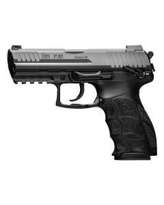 H&K P30 9mm (V3) DA/SA rear decocking button two 17rd magazines