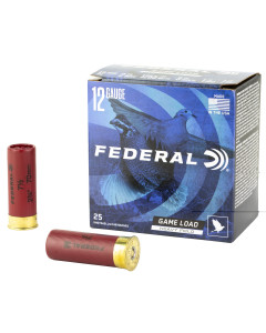 Federal Game Load Upland Heavy Field 12 Gauge, 2.75", #7.5, 1 1/8oz Shot, 25rd Box