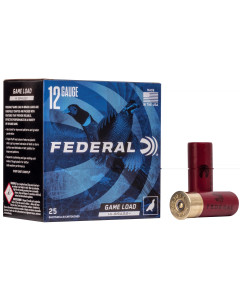 Federal Game Load Hi-Brass 12 Gauge, 2.75", #7.5, 3 3/4 Dram, 1 1/4oz Shot, 25rd Box