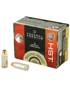Federal Premium, HST, 9MM, 124 Grain, Jacketed Hollow Point, 20 Round Box
