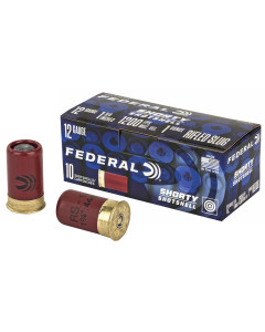 Federal Shorty Shotshell 12 Gauge 1.75" 1oz Rifled Slug Shot 10rd Box