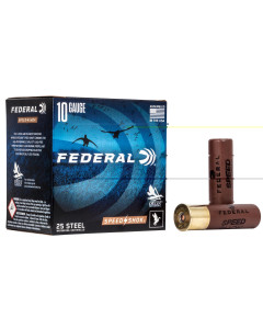 Federal Speed-Shok 10 Gauge 3.5", #2, 1 1/2oz Steel Shot, 25rd Box