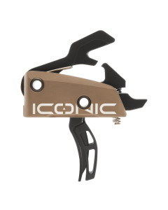 Iconic by RISE Independent Two-Stage Trigger with Anti-Walk Pins - FDE