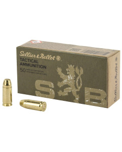 Sellier & Bellot Pistol, 9MM, Subsonic,140 Grain, Full Metal Jacket, 50 Round Box SB9SUBA