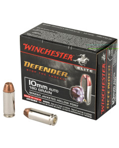 Winchester Defender 10mm 180gr Bonded JHP 20rd Box