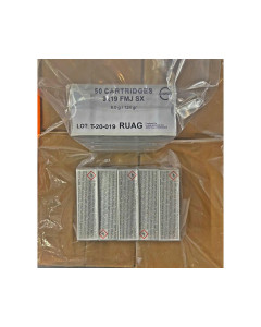 RUAG GECO 9mm FMJ 124gr - 250rd Blister Pack or 1000rd Case