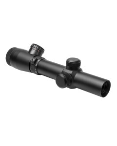 Shooter I Series 1.1-4X24 Full Size Scope/Blue & Red Ill./P4 Sniper/Green Lens