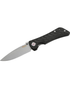 Southern Grind Spider Monkey 3.25" Satin Drop Point Folding Blade - Carbon Fiber Handle