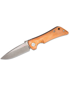 Southern Grind Spider Monkey 3.25" Satin Plain Drop Point Folding Blade - Copper Handle