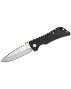 Southern Grind Bad Monkey 4" Emerson Satin Drop Point Folding Blade w/ Wave - Carbon Fiber Handle