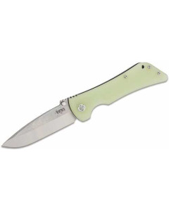 Southern Grind Bad Monkey 4" Emerson Tanto Satin Folding Blade - Jade Green Handle