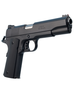 Ed Brown Special Forces 45 ACP 7+1 5" Barrel, Overall Black Gen4 Finish, Textured Beavertail Frame, 5" Government Model Serrated Steel Slide w/Recessed Slide Stop, VZ Grip