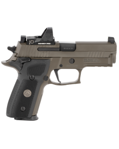 Sig Sauer P229 Legion RXP Compact Frame SAO 9mm Luger 10+1, 3.90" Black Carbon Steel Barrel, Legion Gray Cerakote Serrated Stainless Steel Slide, Legion Gray Cerakote Aluminum Frame w/Beavertail & Picatinny Rail, Black G10 w/Legion Medal