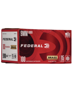 Federal Champion Training 9mm 115gr FMJ 100rd Box