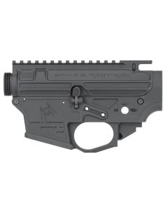 Spikes Tactical Upper/Lower Set AR-15 9mm Compatible w/Glock Mags, Black Hardcoat Anodized