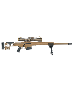 Barrett MK22 Mod 0 300 Norma Mag 10+1 26" Fluted Barrel, Coyote Cerakote Side Folding Stock w/Adjustable Comb, Barrett M-Lok Rail System, Black Polymer Grip, Nightforce ATACR 7-35x56mm