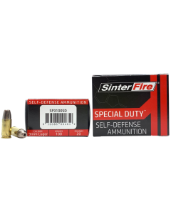 Sinterfire Special Duty 9mm 100gr Lead Free Frangible HP 20rd Box