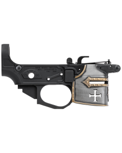 Spikes Tactical Rare Breed Crusader 9mm Luger, Black Anodized Aluminum with Painted Front for AR-Platform