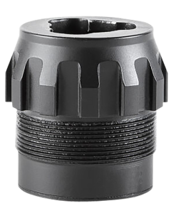 Dead Air DA444 P-Series 3-Lug Adapter – Black Stainless Steel, Fits Primal/Wolfman/Ghost 45