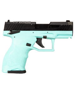 Taurus TX22C Compact Frame 22 LR 13+1, 3.60" Matte Black Steel Threaded Barrel, Black Hard Coat Anodized Lightening Cut/Optic Ready