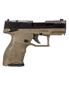 Taurus TX22C Compact Frame 22 LR 10+1, 3.60" Matte Black Steel Threaded Barrel, Black Hard Coat Anodized Lightening Cut/Optic Ready