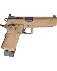 Springfield Armory 1911 DS Prodigy 9mm 20+1 17+1 5" Coyote Brown Cerakote Optic Ready Carbon Steel Slide Polymer Grip