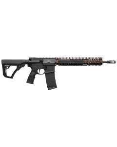 Daniel Defense DDM4 M4A1 5.56x45mm NATO 14.50" 30+1 Black Hard Coat Anodized 6 Position w/SoftTouch Overmolding Stock with Flat Dark Earth Handguard