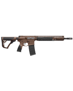 Daniel Defense DDM4 M4A1 5.56x45mm NATO 14.50" 30+1 Mil-Spec Brown Cerakote 6 Position w/SoftTouch Overmolding Stock