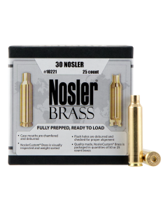 Nosler Premium Brass 30 Nosler Rifle Unprimed Cases - 25ct