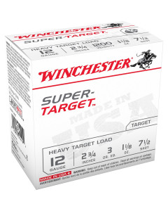 Winchester Super Target Heavy 12ga 2.75" 1 1/8oz #7.5 250rd Case