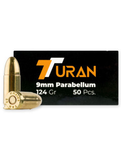 Turan 9mm 124gr FMJ 500rd Case