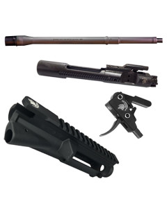 Tactical Shit AR Builders Bundle - Stripped Upper, Kirgin 14.5" .223 wylde Barrel, Bolt Carrier Group,and Bang Switch Drop-in Trigger