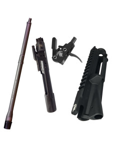 Tactical Shit AR Builders Bundle - Stripped Upper, Kirgin 16" .223 wylde Barrel, Bolt Carrier Group,and Bang Switch Drop-in Trigger