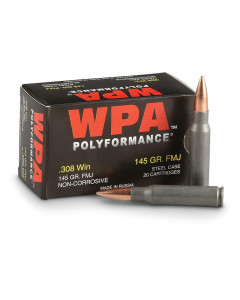 Wolf 308 Win 145gr FMJ Steel Case