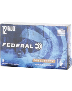 Federal 12 Gauge 2.75" 1 3/16oz 00 Buck 5rd Box